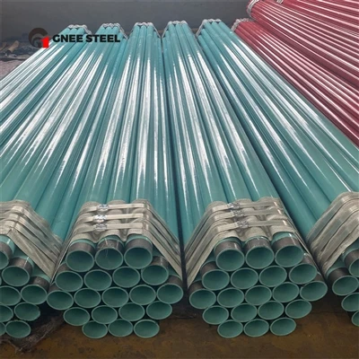 Tubo in acciaio composito rivestito in plastica