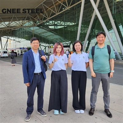 Tubo in acciaio finito API 5L GR.B ERW consegnato in Corea del Sud